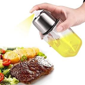 img 2 attached to Olive Oil Sprayer for Cooking and Grill, Trigger Sprayer Bottle for BBQ, Dispenser for Cooking Oil