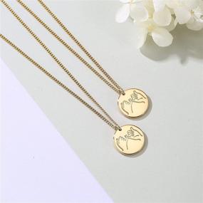 img 1 attached to 👯 BFF Heart Necklace For 2: Perfect Friendship Set for Women and Girls – Best Friend Necklaces for Birthdays or Christmas Gifts