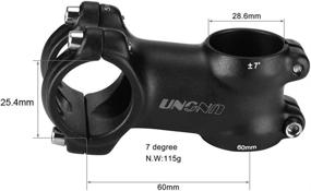 img 3 attached to 🚵 FOMTOR 25.4 Bike Stem: 60mm Length, 7 Degree Angle, Lightweight Handlebar Stem for MTB, Mountain Bikes, Road Bikes, BMX & More