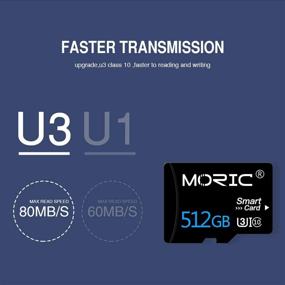 img 1 attached to 💽 High-Speed 512GB Micro SD Card with Adapter - Class 10 Memory Card for Android Smartphone, Digital Camera, Tablet, and Drone