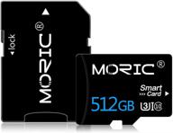 💽 high-speed 512gb micro sd card with adapter - class 10 memory card for android smartphone, digital camera, tablet, and drone logo