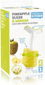 img 1 attached to 🍍 Efficient 3-in-1 Pineapple Peeler, Corer and Slicer by Tomorrow's Kitchen - Simplify Food Preparation