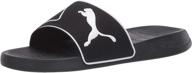 puma popcat slide sandal black men's shoes логотип