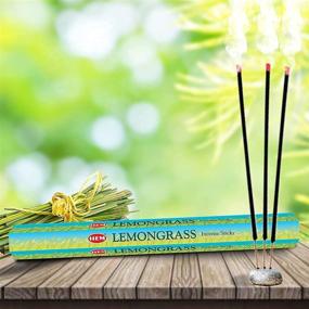 img 3 attached to 🍋 HEM Lemongrass Incense Sticks - 6 Packs (20 Scented Sticks Each) for Relaxation and Meditation