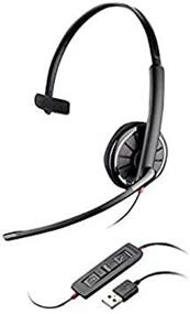 img 2 attached to 🎧 Plantronics 89918-79 Black Wire C310 On-Ear Wired Headset in Gray