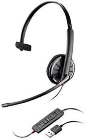 img 3 attached to 🎧 Plantronics 89918-79 Black Wire C310 On-Ear Wired Headset in Gray