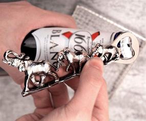 img 1 attached to Silver Elephant Bottle Opener: Exceptional Gifts for Men and Women