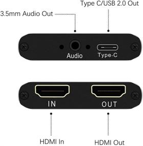 img 3 attached to 📹 Wiistar HDMI Capture Audio Video Capture Cards - HDMI to USB 2.0 1080P Type C Video Game Capture Recording Box - Support HDMI 4K30Hz Loop Out - Live Streaming Xbox PS4 Camera