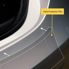 img 2 attached to 🛡️ Ultimative Protection: EV Armor Задний бампер Tesla Model 3 - Антицарапающаяся пленка для защиты краски - Прозрачная