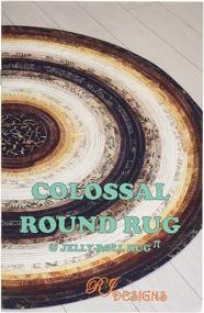 img 1 attached to 🎉 RJ Designs Jelly Roll Rug Colossal RdPtrn: The Ultimate Floor Décor Accent