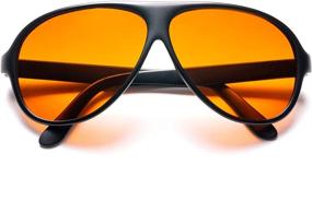 img 4 attached to 🕶️ BluBlocker Black Aviator Sunglasses - Official and Highly Rated for Enhanced Eye Protection