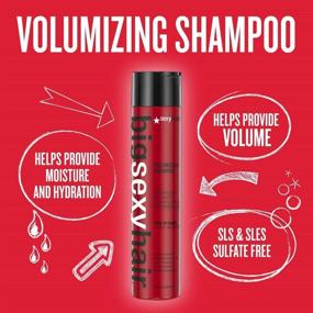 img 2 attached to 🌿 SLS & SLES Sulfate Free Volumizing Shampoo - SexyHair for All Hair Types, Moisturizing and Hydrating