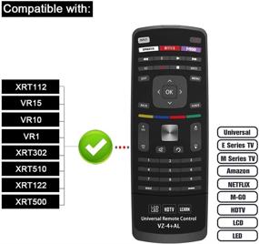 img 3 attached to Пульт Gvirtue XRT302 с двойной клавиатурой для Smart TV от VIZIO