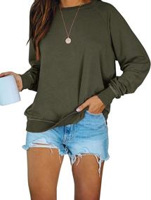 img 4 attached to PRETTODAY Womens Casual Sweatshirts Sleeve Outdoor Recreation and Hiking & Outdoor Recreation Clothing