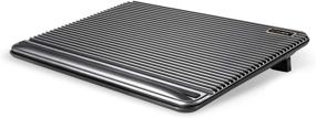 img 4 attached to 🖥️ Coolertek Gray Laptop Cooling Pad with USB Powered Cooler, Dual Silent Fans, Adjustable Non-Slip Laptop Stand, Dual USB 2.0 Ports, Fits 11-17 Inch Notebook (N2)