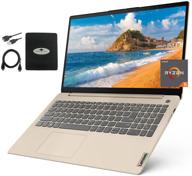 newest lenovo ideapad 3 15.6” fhd laptop - ryzen 5 5500u, 20gb ram, 512gb ssd, radeon 7 graphics, 12-hr battery - win 10 home - ghost manta accessories logo