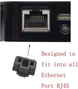 img 2 attached to Защитник защищает Ethernet FENGQLONG черный маленький