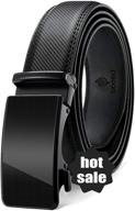 premium leather ratchet belts with adjustable metal buckles: stylish and durable логотип