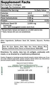 img 1 attached to CLA Softgels Supplement (2000 MG - 200 Count) - Conjugated Linoleic Acid from Safflower Oil - CLA Pills for Women & Men - Support Your Diet & Weight Goals* - Omega-6 Fatty Acids - Top Quality by TNVitamins