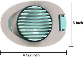 img 1 attached to 🍓 Green Strawberry Egg Slicer - Ortarco Boiled Egg Cutter with Stainless Steel Wire