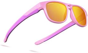 img 4 attached to 🕶️ Top-rated Kids Polarized Sunglasses: Flexible TPEE Frame, 100% UV Protection for Boys & Girls (Ages 5-13)