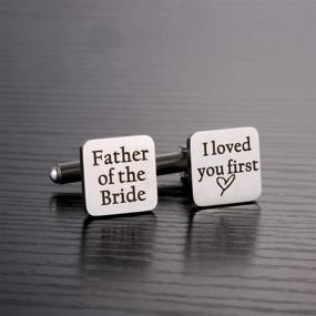 img 3 attached to Hazado Father Cufflinks Daughter Wedding