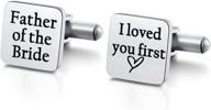 hazado father cufflinks daughter wedding logo