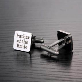 img 1 attached to Hazado Father Cufflinks Daughter Wedding