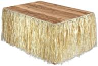 🌿 natural raffia table skirting: enchant your space with exquisite accessory logo