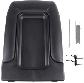 img 4 attached to 🚗 SCITOO Auto Black Center Console Lid Replacement Kit for 2001-2007 GMC Sierra Silverado
