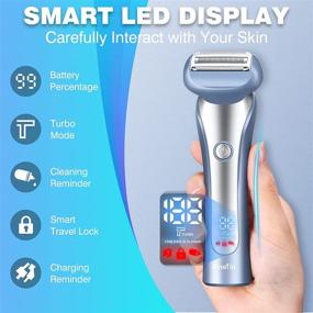 img 2 attached to Electric Razor Women LED Display