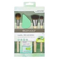 🌱 ecotools 5-piece makeup brush set with sponge blender, brush cleaner cleansing shampoo – vegan beauty tools logo