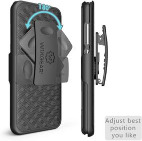 img 3 attached to 📱 Samsung Galaxy S8 Belt Clip Holster Case - WixGear Slim Shell Holster Combo with Stand (Not for Galaxy S8 Plus)