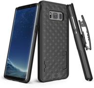 📱 samsung galaxy s8 belt clip holster case - wixgear slim shell holster combo with stand (not for galaxy s8 plus) logo