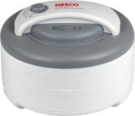 🍎 nesco snackmaster express dehydrator 13.5" x 9.75" white - top-rated food dehydrator for healthy snacks and more! logo