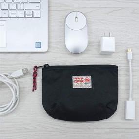 img 3 attached to 🔌 Rough Enough Small Travel Power Bank USB Charger Cable Case Organizer Bag Pouch: Ideal Storage Solution for Mac Electronics, Tech Accessories, and More!