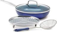 blue diamond 4 piece cookware pots and pans set: a durable and versatile cooking solution logo