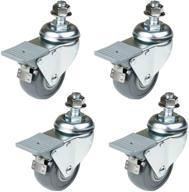 powertec 17202 dual locking swivel caster logo