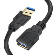 🔌 20ft удлинительный кабель usb 3.0 - qxcynsef superspeed usb3.0 extender cord, тип a мужской кабель к a женскому (черный) логотип