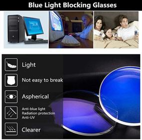 img 2 attached to 👓 Anti-Blue Light Blocking Computer Glasses for Women - 2 Pair of Blue Light Blocking Reading Glasses