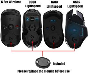 img 1 attached to 🖱️ Беспроводная зарядная станция Logitech для игровой мыши G Pro X Superlight, G502 Lightspeed, G703, G903 Lightspeed и G PRO Wireless с системой беспроводной зарядки Powerplay.