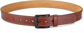 img 4 attached to 👔 Ultimate Style & Quality: Genuine Leather Single Buckle Men's Belts for a Premium Look