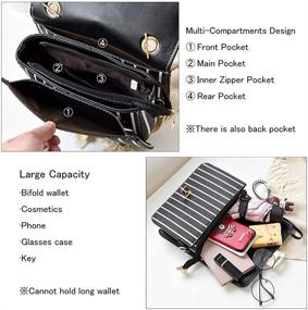 img 1 attached to 👜 Fashionable Crossbody Leather Handbags with Shoulder Strap - Women's Handbags & Wallets in Satchel Style