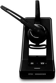 img 4 attached to 🎧 Sennheiser SD Office ML (506009) - Single-Sided DECT Wireless Headset for Desk Phone & Skype for Business, Noise-Cancelling Mic, Multiple Wearing Styles (Black)