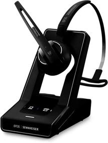 img 1 attached to 🎧 Sennheiser SD Office ML (506009) - Single-Sided DECT Wireless Headset for Desk Phone & Skype for Business, Noise-Cancelling Mic, Multiple Wearing Styles (Black)