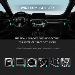 img 1 attached to 📱 JADJ 15W Car Wireless Charger Mount for iPhone 12/12 mini/12 Pro/12 Pro Max, Dashboard Air Vent Auto-Clamping Phone Holder with Mag-Safe/Magnetic Case Compatibility (Magnetic Attachment & Alignment)