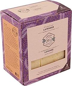 img 2 attached to 🧼 Crate 61 Lavender Soap 3 pack - 100% Vegan Cold Process, Premium Essential Oil Scented, for Men and Women, Face and Body - ISO 9001 Certified Manufacturer
