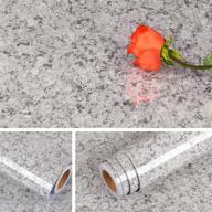 🔲 livelynine granite countertop contact paper: waterproof self adhesive marble wallpaper for kitchen & bathroom, peel and stick removable wall paper - 15.8x78.8 inch логотип