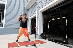 img 2 attached to Hitzem Garage Door Baseball & Softball Practice Net: Attaches and Hangs for Hitting/Pitching Sessions