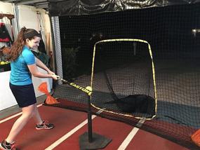 img 3 attached to Hitzem Garage Door Baseball & Softball Practice Net: Attaches and Hangs for Hitting/Pitching Sessions